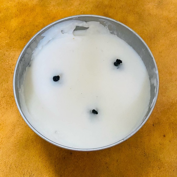 Pure Clean Soy Pink Magnolia 3-Wick Candle Tin Red 14.6 Ounce Apricot Orchid - Picture 3 of 4